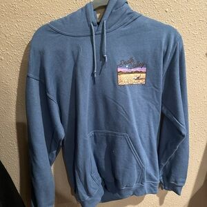 T.J.Maxx Blue Hoodie with Desert Graphic